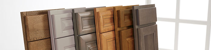 Variety of cabinet doors fanned out