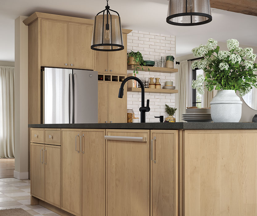 Natural Charm in Casual Maple Kitchen